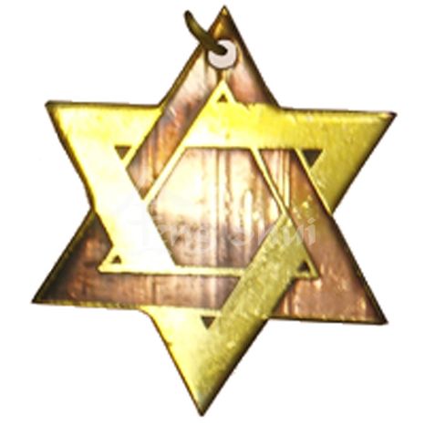 Prívesok Amulet Hexagram Davidova hviezda