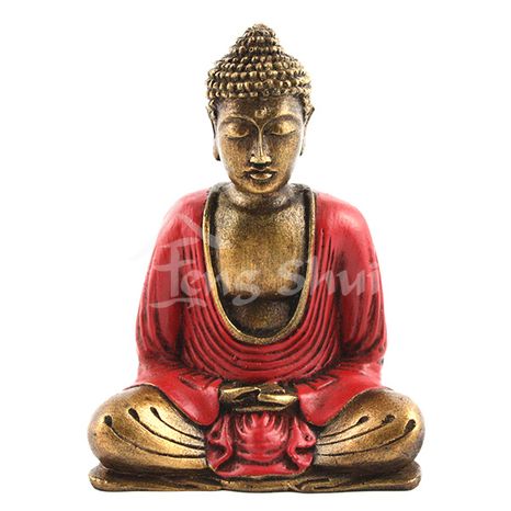 Buddha pokoja Siddhi červený výška 16 cm
