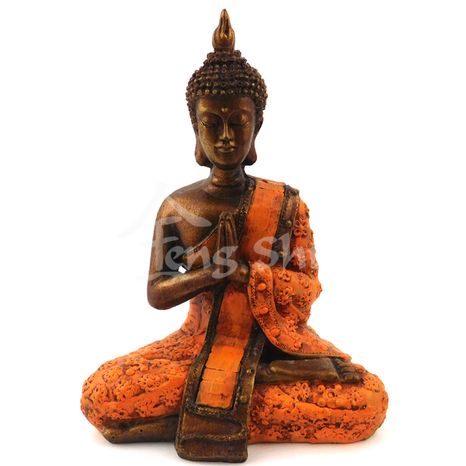 Buddha pokoja Siddhi oranžový 20 cm