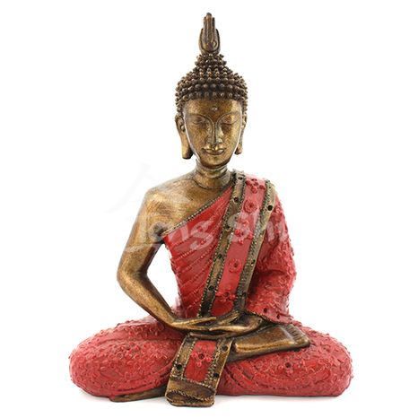 Buddha pokoja Siddhi červený výška 29 cm