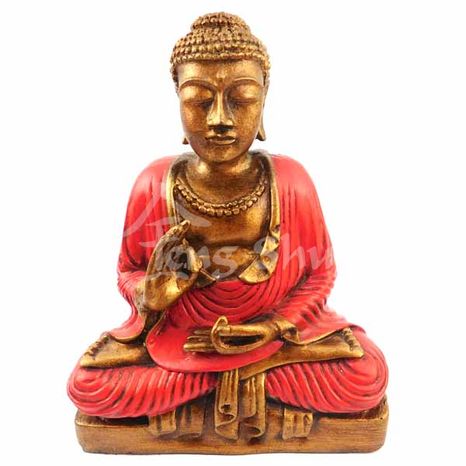 Buddha Mudra červený 20 cm