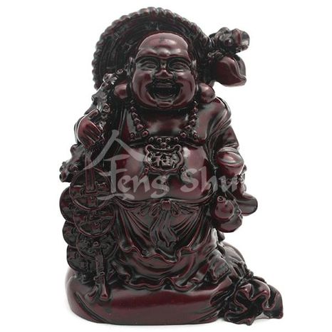 Buddha hojnosti, zdravia a šťastia, červený