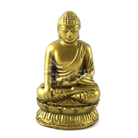 Buddha pokoja Siddhi na lotose, zlatý B