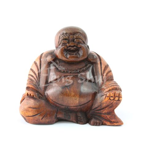 Buddha radosti, drevo výška 9 cm