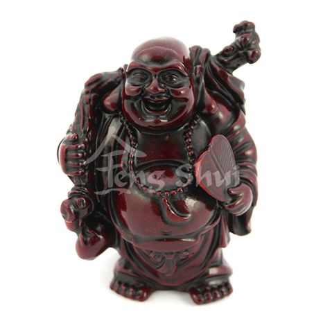 Buddha zdravia a šťastia s tekvicou Wo lou, červený