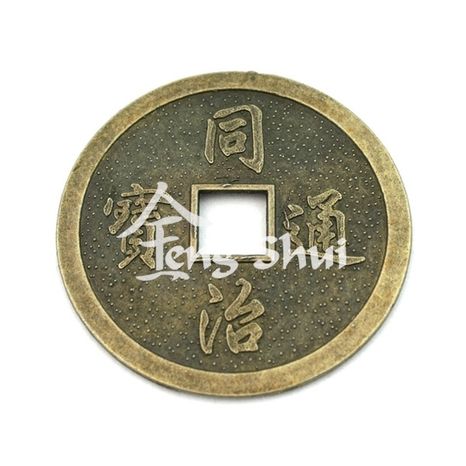 Čínska minca, priemer 3 cm