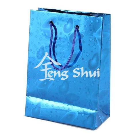 Darčeková taška modrá 10x8 cm