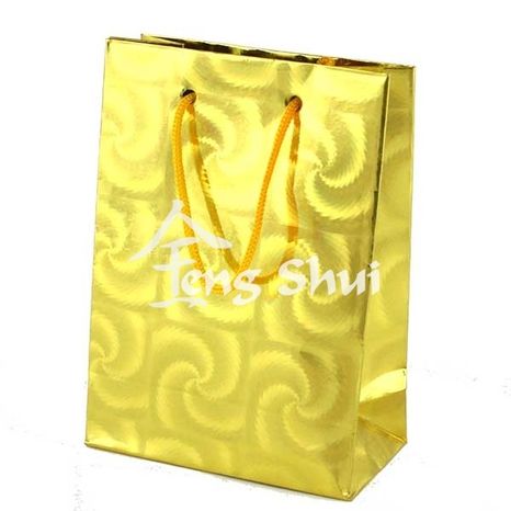 Darčeková taška zlatá 10x8 cm