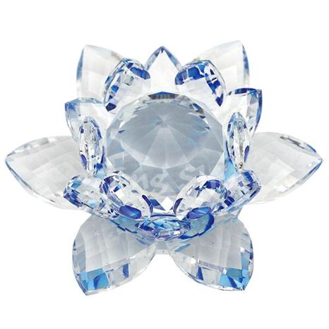 Feng shui Lotosový kvet modrý 8 cm
