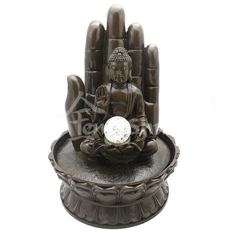 Fontána Buddha Odvahy s guľou 40 cm