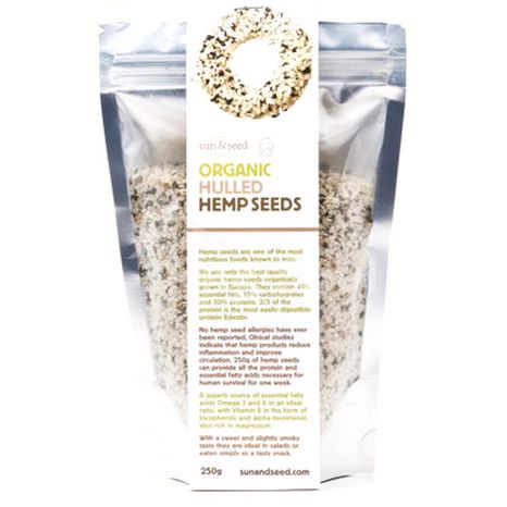Konopné semená lúpané organic 250 g