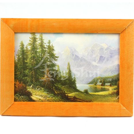 Obraz jazero, hory a lesy