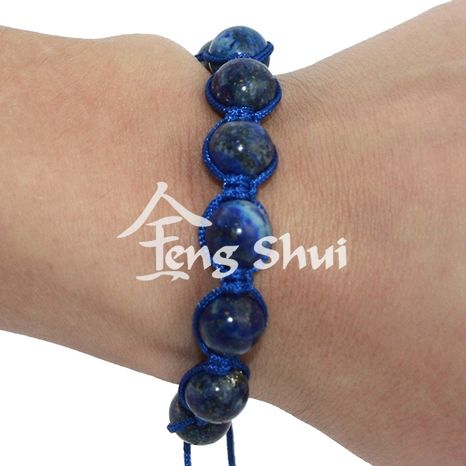 Shamballa náramok Lapis Lazuli, tmavomodrý