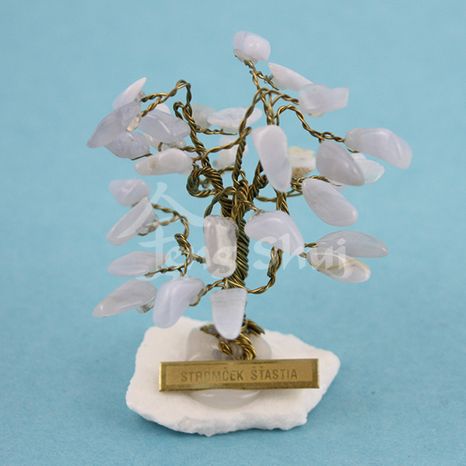 Stromček šťastia a hojnosti Chalcedón 6 cm