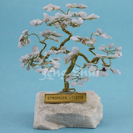 Stromček šťastia a hojnosti Chalcedon 10 cm