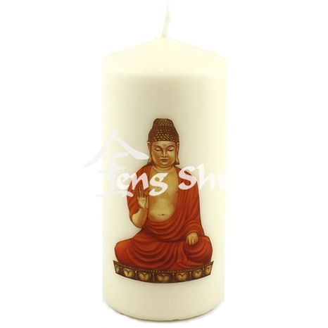 Sviečka Buddha Siddhi v. 14 cm, handmade
