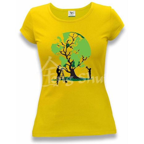 Tričko Strom Zeme, dámske, žlté