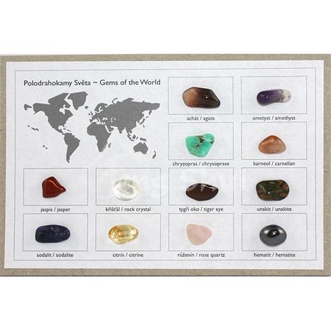 Zbierka minerálov sveta 12 ks