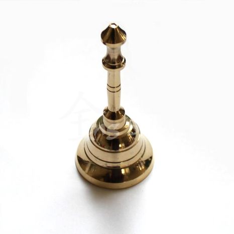 Mosadzný zvonček s rúčkou 11 cm, 2.akosť