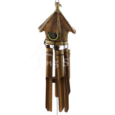 Zvonkohra+búdka pre vtáčika, bambus 1